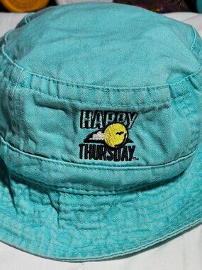 Adams Bucket Hat Happy Thursday Embroidered Beach Cap